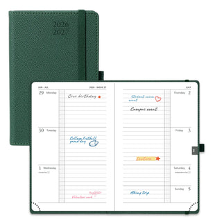 POPRUN 2026-2027 Academic Planner Forest Green