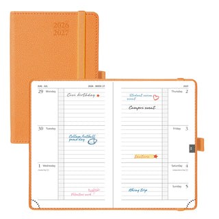 POPRUN 2026-2027 Academic Planner Orange