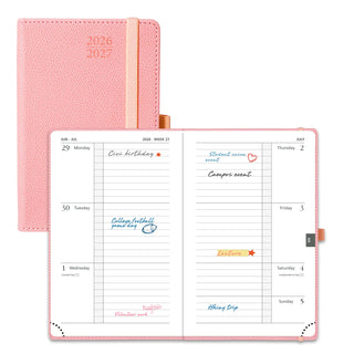 POPRUN 2026-2027 Academic Planner Soft Pink