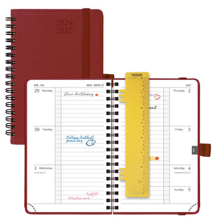 POPRUN 2026-2027 Academic Planner Burgundy