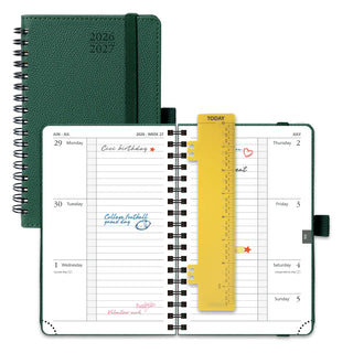 POPRUN 2026-2027 Academic Planner Forest Green