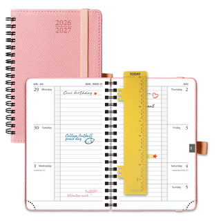 POPRUN 2026-2027 Academic Planner Soft Pink