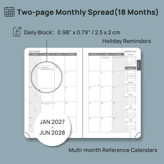 POPRUN 2027 Monthly Planner
