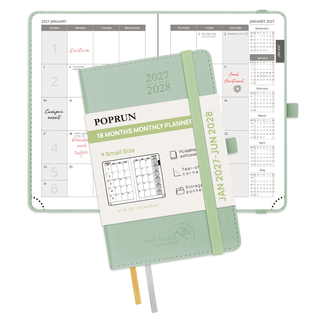 POPRUN 2027 Monthly Planner Green