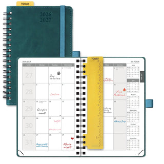POPRUN 2026-2027 Academic Planner Petrol Green