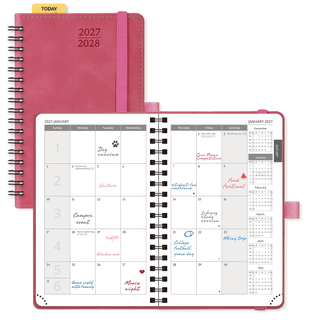 POPRUN 2025 Monthly Planner Magenta