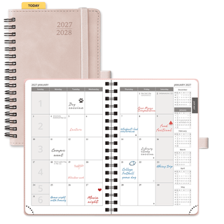 POPRUN 2025 Monthly Planner Pink