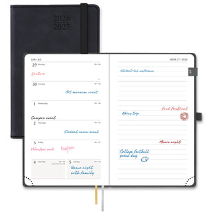 POPRUN 2026-2027 Academic Planner Black