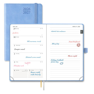 POPRUN 2026-2027 Academic Planner Cerulean Blue