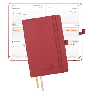 POPRUN 2026-2027 Academic Planner Burgundy