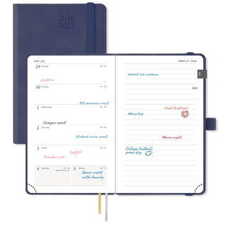 POPRUN 2026-2027 Academic Planner Navy Blue
