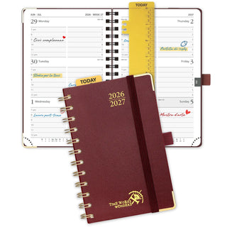 POPRUN 2026-2027 Academic Planner Burgundy