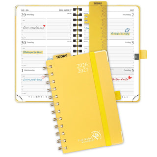 POPRUN 2026-2027 Academic Planner Light Yellow