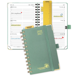 POPRUN 2026-2027 Academic Planner Midnight Green