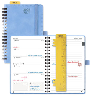 POPRUN 2026-2027 Academic Planner Cerulean Blue