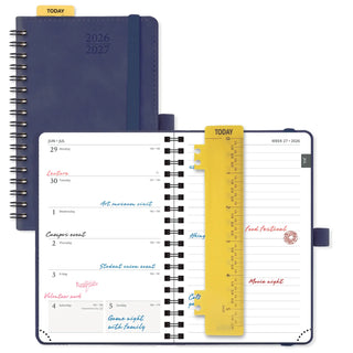 POPRUN 2026-2027 Academic Planner Navy Blue