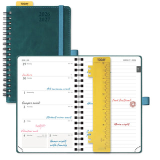 POPRUN 2026-2027 Academic Planner Petrol Green