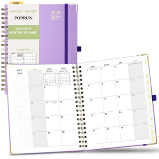 POPRUN 2026 Monthly Planner Violet