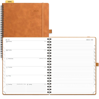 POPRUN 2026 Weekly Planner Neo Brown