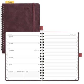 POPRUN 2026 Weekly Planner Chocolate