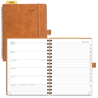 POPRUN 2026 Weekly Planner Neo Brown