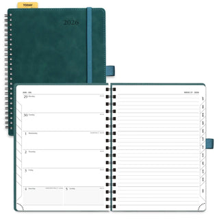 POPRUN 2026 Weekly Planner Neo Forrest Green