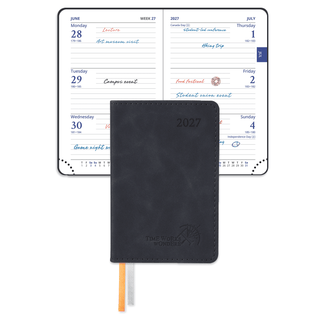 POPRUN Weekly Planner Black