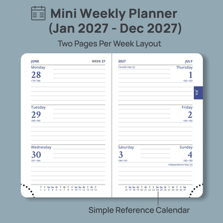 POPRUN 2026 Weekly and Monthly Planner