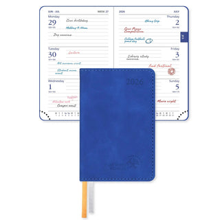 POPRUN 2026 Weekly and Monthly Planner Royal Blue