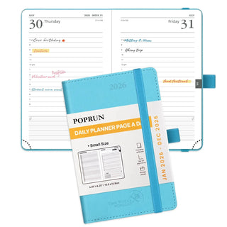 POPRUN 2026 Daily Planner Donau Blue