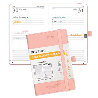 POPRUN 2026 Daily Planner Pink