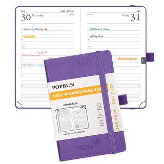 POPRUN 2026 Daily Planner Purple