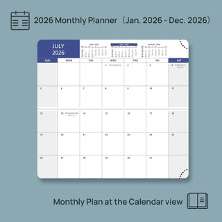 POPRUN 2026 Monthly Planner