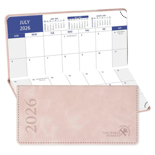 POPRUN 2026 Monthly Planner Soft Pink
