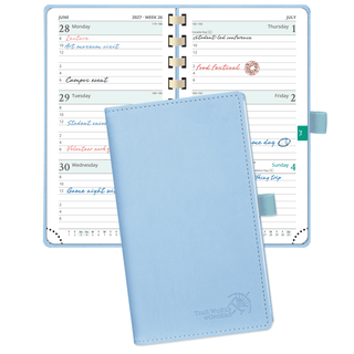 POPRUN 2027 Week Planner Blue