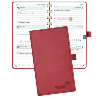 POPRUN 2027 Week Planner Burgundy