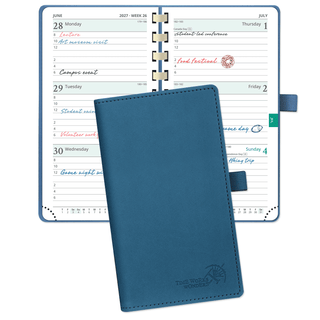 POPRUN 2027 Week Planner Night Sky Blue