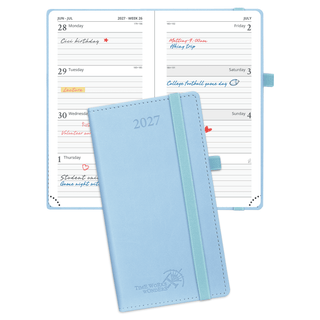 POPRUN 2027 Week Planner Blue
