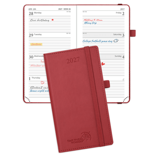 POPRUN 2027 Week Planner Burgundy