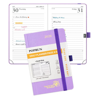 POPRUN 2026 Daily Planner Violet