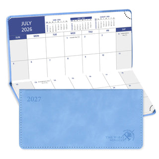 POPRUN 2026-2027 Academic Planner Cerulean Blue