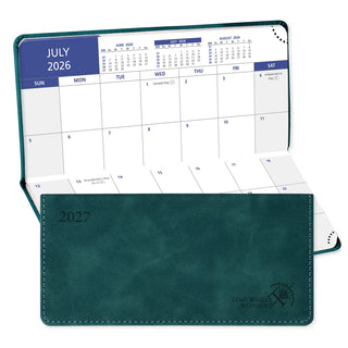 POPRUN 2026-2027 Academic Planner Petrol Green