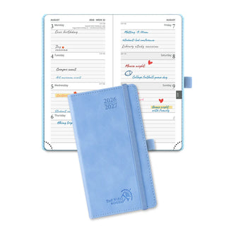 POPRUN 2026-2027 Academic Planner Cerulean Blue