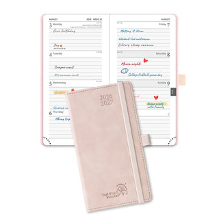 POPRUN 2026-2027 Academic Planner Soft Pink