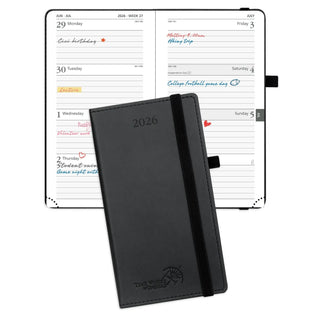 POPRUN 2026 Weekly Planner Black