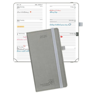 POPRUN 2026 Weekly Planner Gray