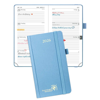 POPRUN 2026 Weekly Planner Haze Blue