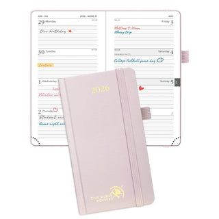 POPRUN 2026 Weekly Planner Light Pink