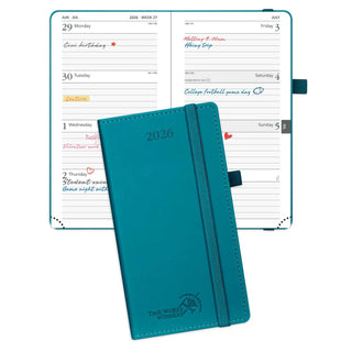 POPRUN 2026 Weekly Planner Pacific Green