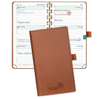 POPRUN 2026 Weekly Planner Brown